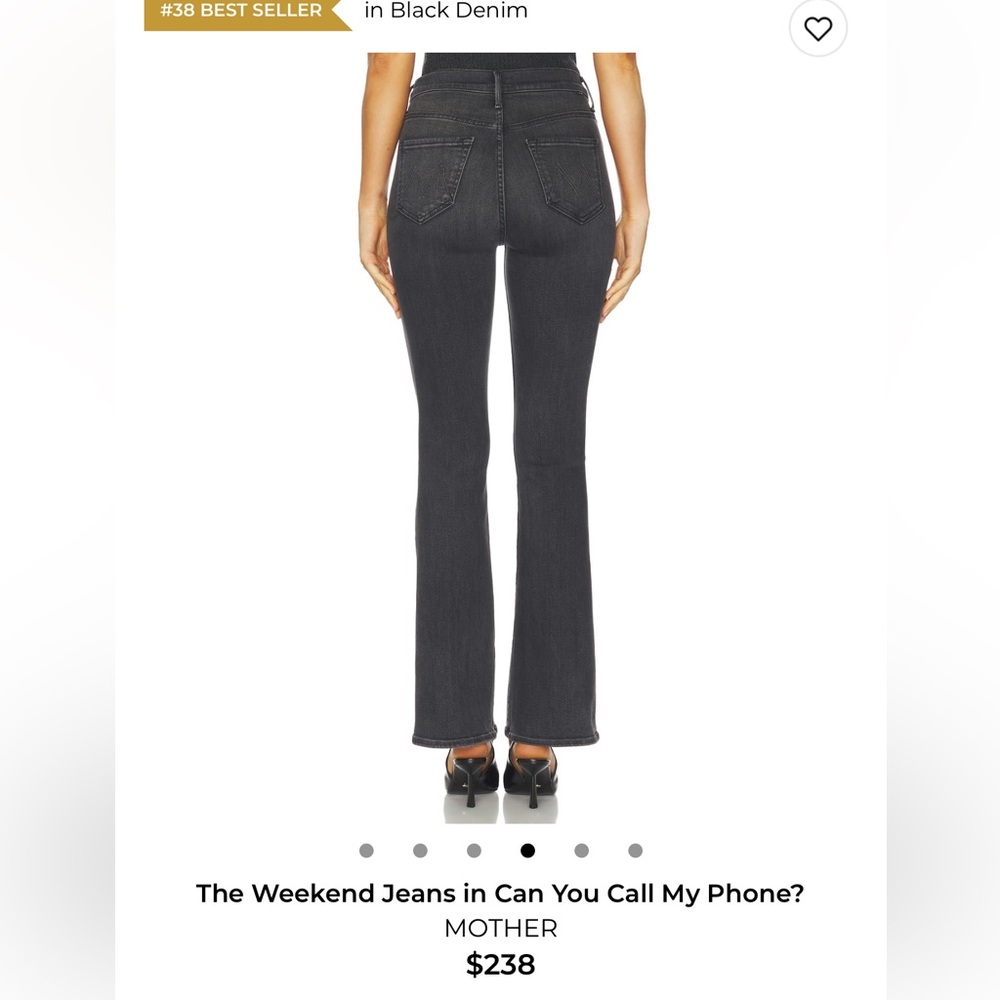 Mother Denim The Weekender Jean in Black